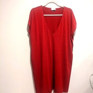 Aritzia Wilfred Free V Neck Knit Oversized Dress